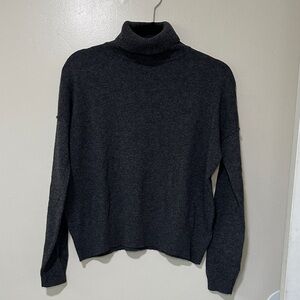Cuyana Charcoal Turtleneck Sweater